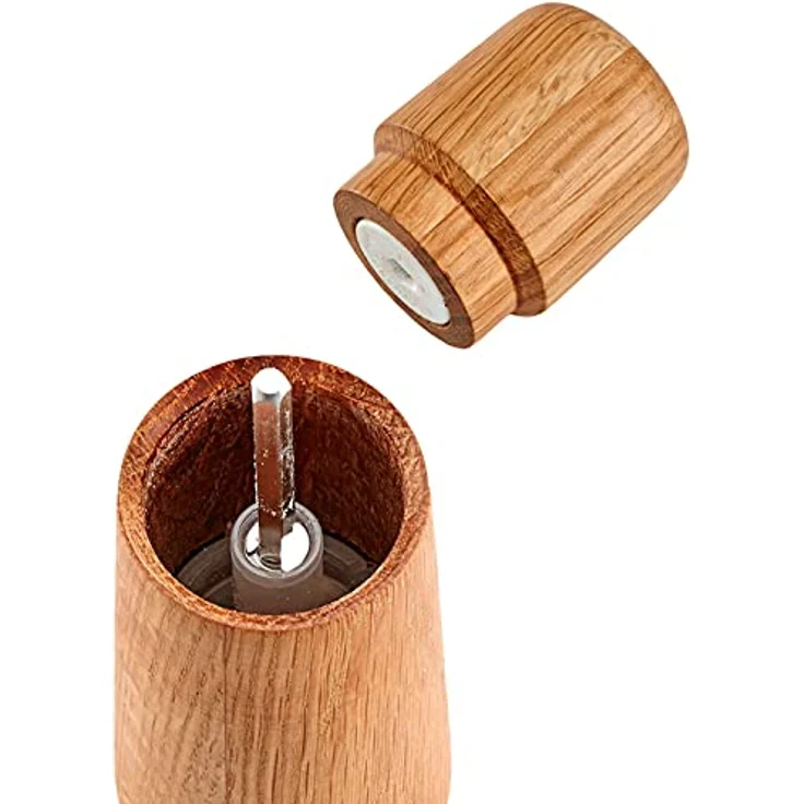 CrushGrind Stockholm Salz- und Pfeffermühlen in Eiche mit Keramikmahlwerk - Kommt in Einer schönen Geschenkbox für den Feinschmecker, 110 mm Eiche - 1 Stück – Bild 4