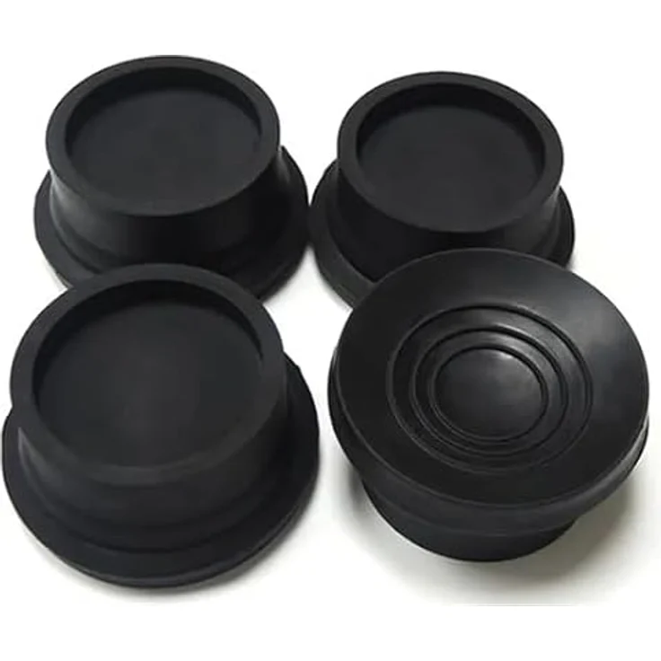 Michelino Waschmaschinen Anti-Vibrations-Pads, 4er Set, dunkelgrau, rutschfest und vibrationsdämpfend – Bild 5