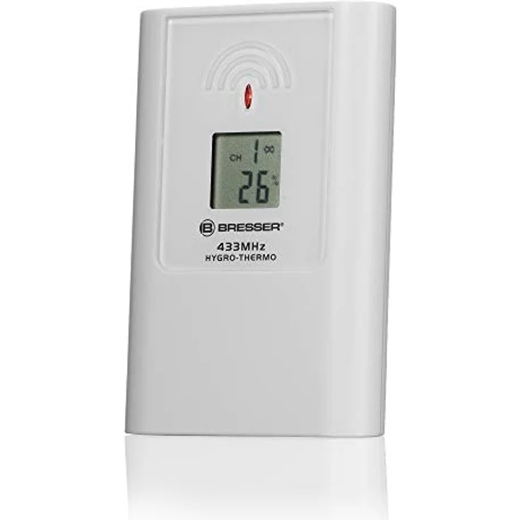 Bresser TemeoTrend JC, Wetter-Wanduhr mit ultra wide angle Display, automatischer Zeiteinstellung und Innen-/Außentemperaturanzeige – Bild 4