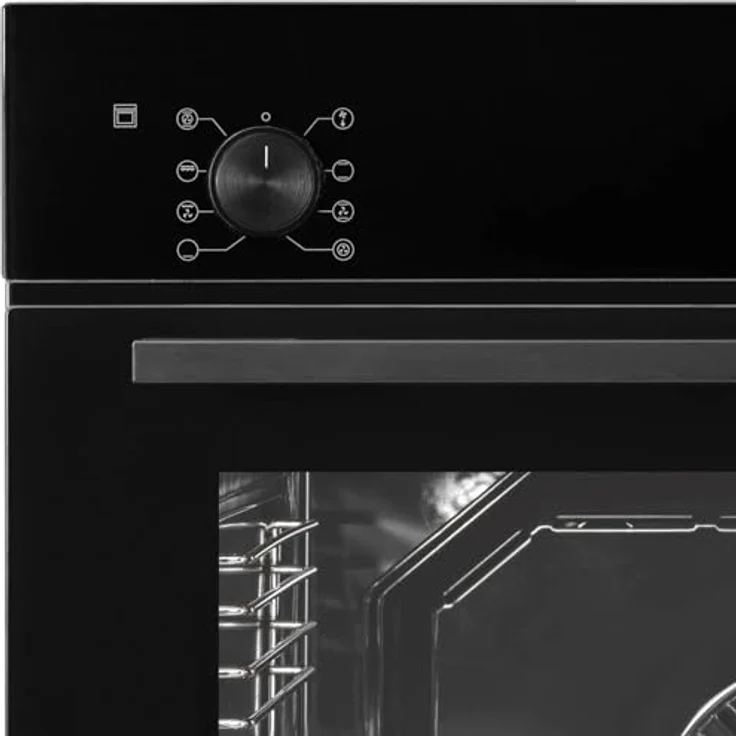 Oranier Einbau-Backofen 60 cm, 9 Funktionen, 3D Heißluft, Umluft-Grill, CLEAN UP-Emaillierung, Vollglas-Innentür, versenkbare Knebeln – Bild 2