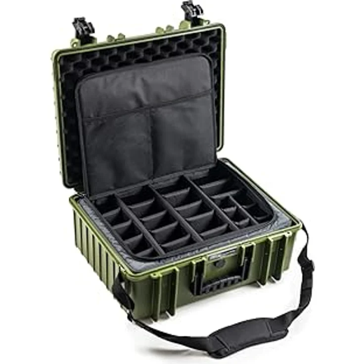 B&W International B&W Transportkoffer Outdoor Typ 6000 - Bronze Grün - wasserdicht nach IP67 Zertifizierung, staubdicht, bruchsicher und unverwüstlich – Bild 1