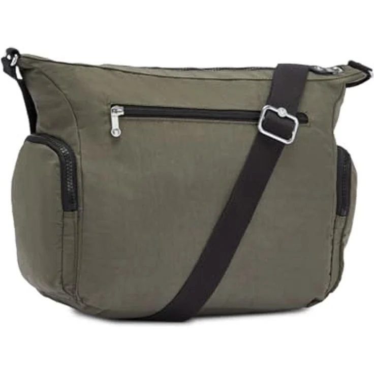 Kipling Basic Gabbie, Damen Umhängetasche mit viel Stauraum, 35,5 cm, Grün – Bild 3