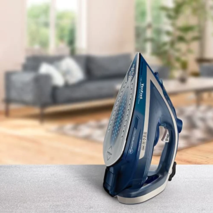 Tefal FV6830 Ultragliss Anti-Kalk Plus Dampfbügeleisen, 2800, Blau-Weiß – Bild 6