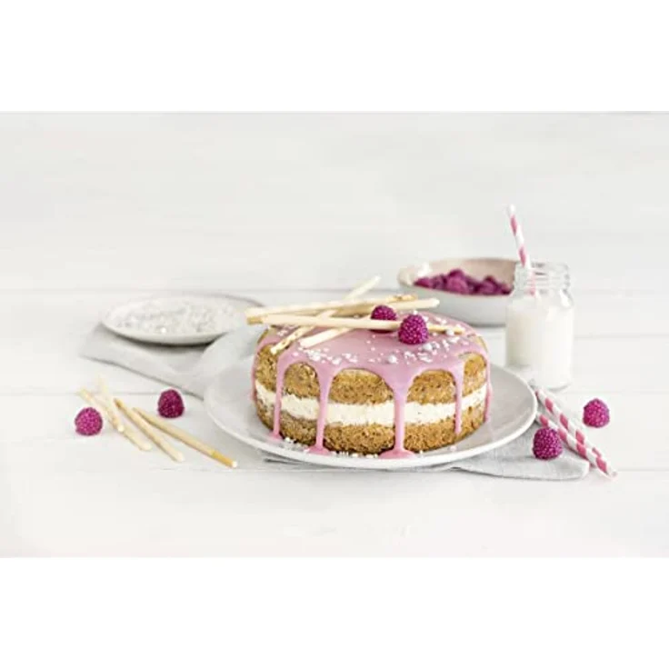 Zenker Springform Ø 18 cm SPECIAL - MINI, kleine Backform mit Flachboden aus Stahlblech, runde Kuchenform mit Antihaftbeschichtung (Farbe: Schwarz), Menge: 1 Stück – Bild 5