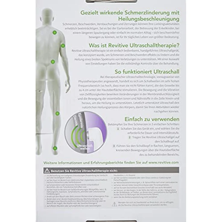 REVITIVE Massagegerät Ultraschalltherapie, Handgerät – Bild 3
