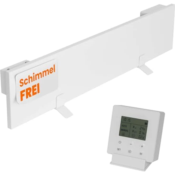 Dalsys Anti-Schimmel-Heizung 60W, Infrarot-Heizung mit Smart Timer, IP44 zertifiziert, 12 x 60 x 1,3 cm, Schimmelentferner für Wand & Bad – Bild 1