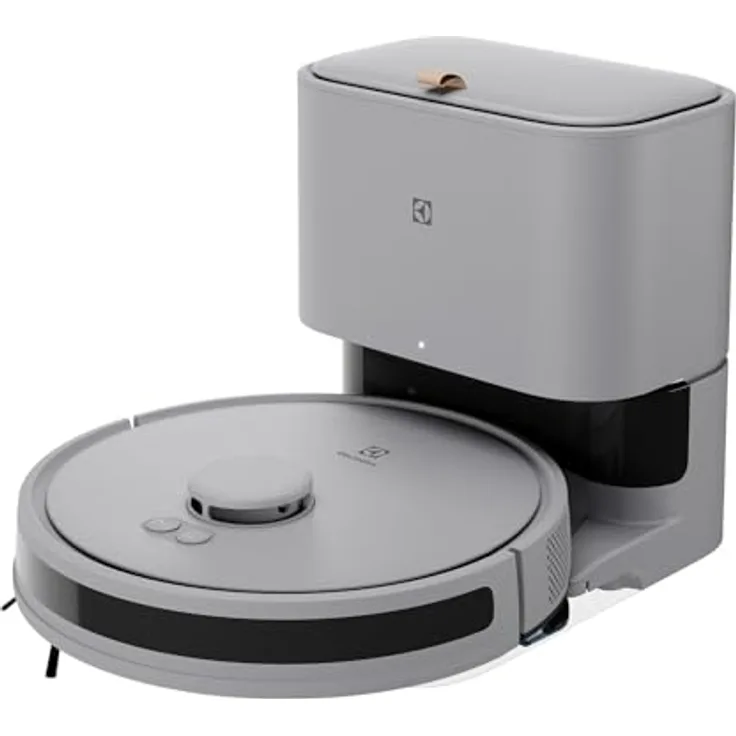 Electrolux Ellbow 2-in-1 Staubsauger-Roboter, Lidar-Navigation, 4000 Pa Saugleistung, automatische Staubentleerung, 140 Minuten Akkulaufzeit, Hinderniserkennung