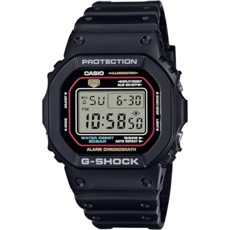 Casio Klassische Uhr DW-5600RL-1ER, Iconic Styles W/Origin Colour, schwarz – Bild 1
