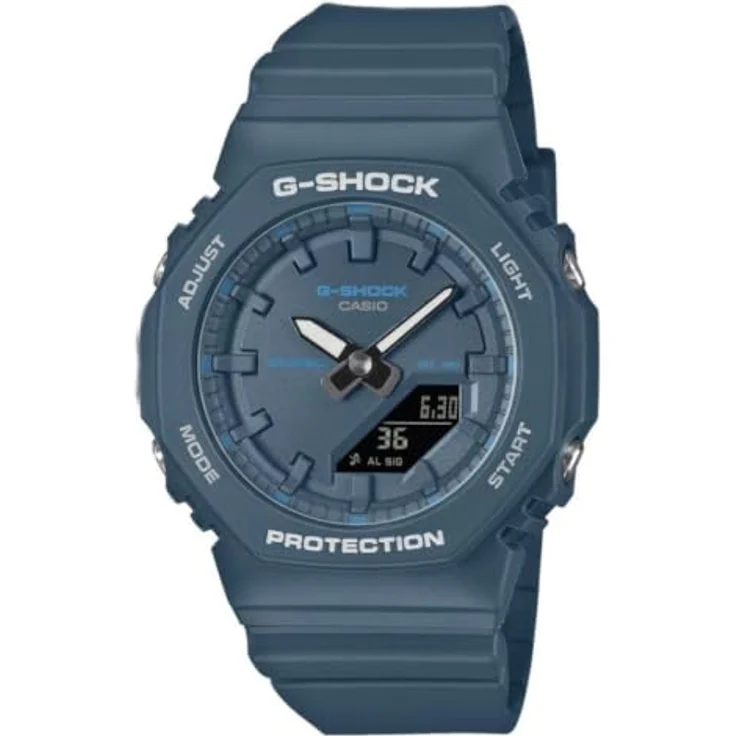 G-Shock Casio Small Classic GMA-P2100BA-2AER Herrenarmbanduhr, Quarzwerk, blaues Ziffernblatt, 40 mm Durchmesser, Resin Armband – Bild 1