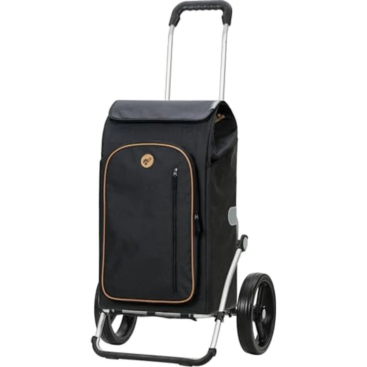 Andersen Einkaufstrolley - Royal Shopper Folke schwarz 61 L Thermo, Aluminium, klappbar, leise Räder – Bild 1
