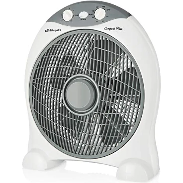 Orbegozo BF 1030 - Ventilator mit 5 Blättern, 3 Geschwindigkeiten, Timer, Umkippschutz, 45 W