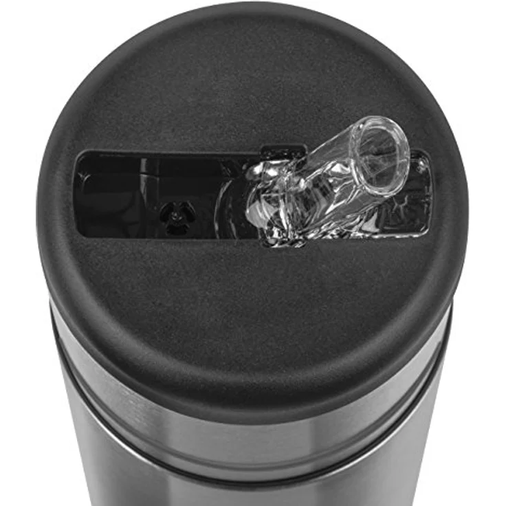 Emsa 509241 Isolier-Trinkflasche, Mobil genießen, 500 ml, Integrierter Trinkstutzen, Schwarz-Anthrazit, Mobility – Bild 5