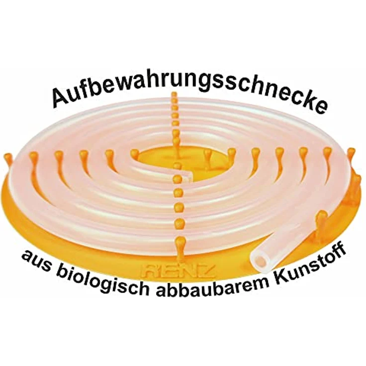 1m Milchschlauch passend für Kaffeevollautomaten Jura Saeco Bosch Siemens Nivona Philips mit Silikonschlauch ID = 3 mm lebensmittelecht mit Aufbewahrungsschnecke – Bild 2