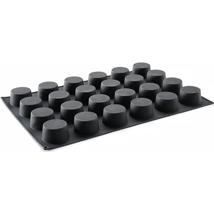 HENDI Muffinform für 24 Muffins, Silikon Backform mit Antihaftbeschichtung, temperaturbeständig von -30°C bis 230°C, 570x375x(H)40mm – Bild 2