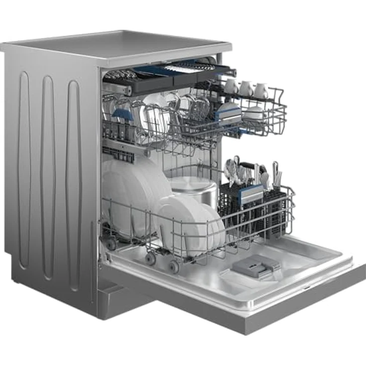 Beko BDFN36561XP Geschirrspüler, 15 Maßgedecke, Edelstahl, HomeWhiz App, leise 41 dBA, Flexi 3rd Rack – Bild 4