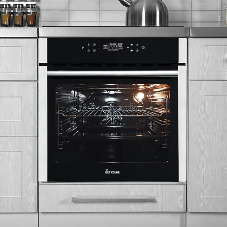 KKT KOLBE EB8313HC, Einbaubackofen 60 cm mit 70L, 2,8kW, Pizzafunktion, Teleskopauszug, Grill, Umluft, Heißluft, Automatik-Timer, Smart WiFi App und WLAN – Bild 5