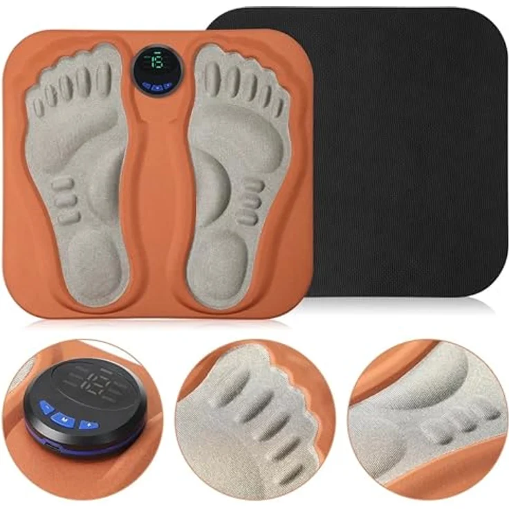 Lalano`S Cosmetics Fußmassagegerät 3D Fußmassagematte, EMS, für Durchblutung, Muskelschmerzlinderung, Venentrainer, Massage durch niederfrequente Impulse – Bild 7