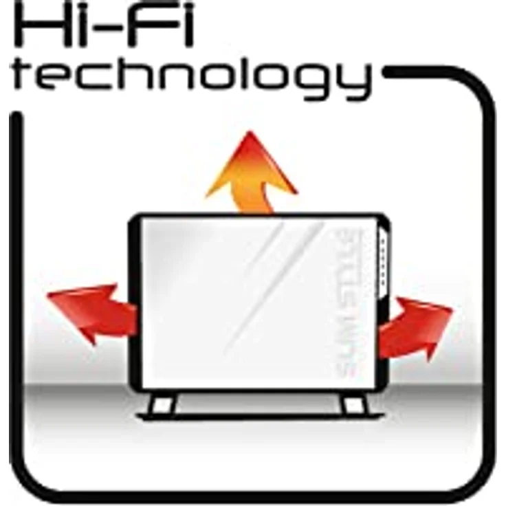 De'Longhi HCX 3220 FTS Konvektor, Schmales Design, schwarz, Konvektor – Bild 3