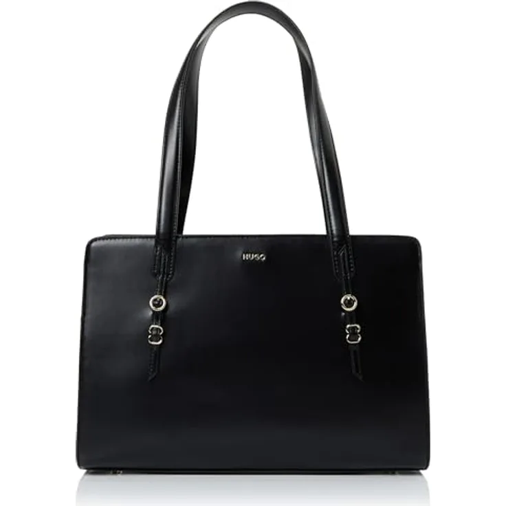 Hugo Syndra Schultertasche 34 cm, schwarz, 100% Polyurethan, Maße: 34 x 10 x 23 cm