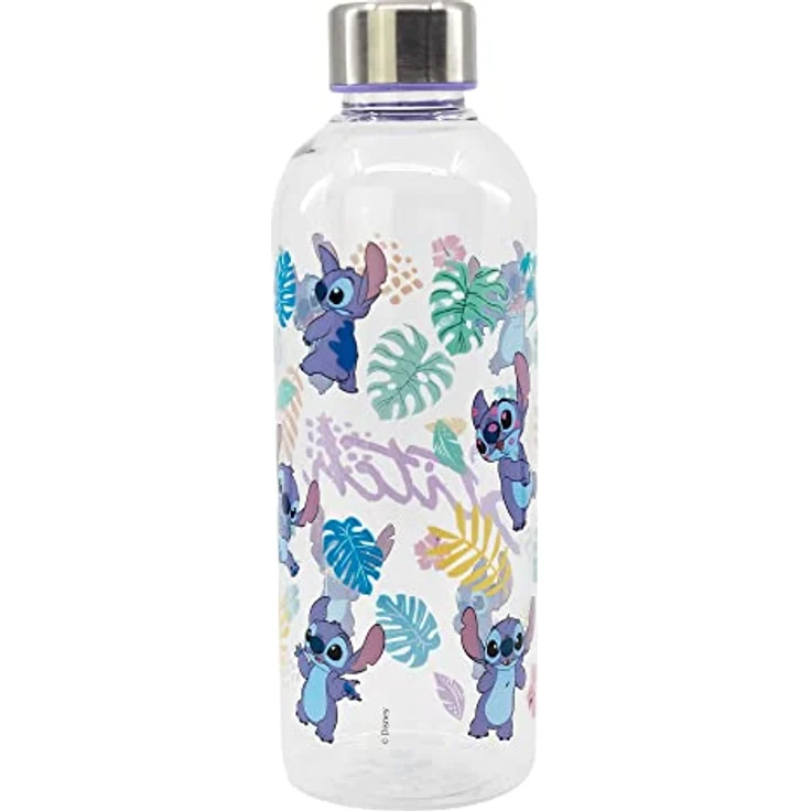 Lilo & Stitch Trinkflasche Stitch, auslaufsicher und leicht, 850 ml, BPA-frei, mit Schraubverschluss aus Metall – Bild 2