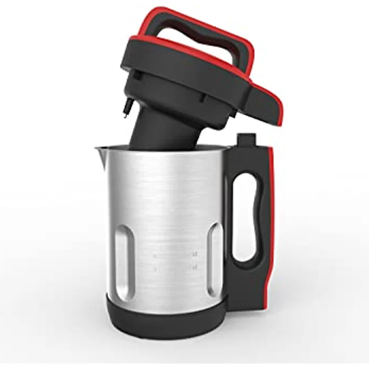 Techwood TSM-1655 Standmixer, beheizbar, Kapazität 1,6 l, Suppe samtig, Kompot, Warmhaltefunktion, 1000 W, Edelstahl – Bild 2