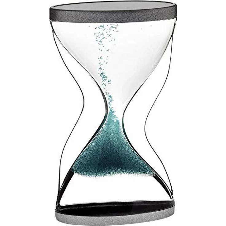 TFA Dostmann Contra Sanduhr mit nach obenlaufenden Kügelchen, Kunststoff, Grün, L 65 x B 24 x H 117 mm – Bild 1