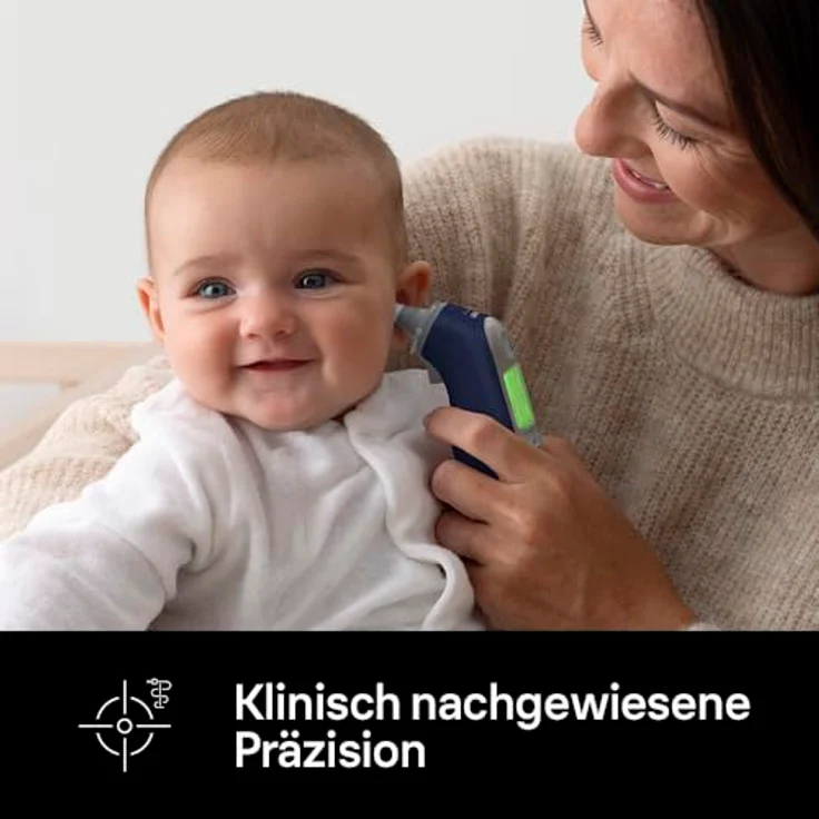 Braun ThermoScan 7+ connect Ohrthermometer, Bluetooth-kompatibel mit Age Precision® Technologie, inkl. 21 Hygiene Caps – Bild 2