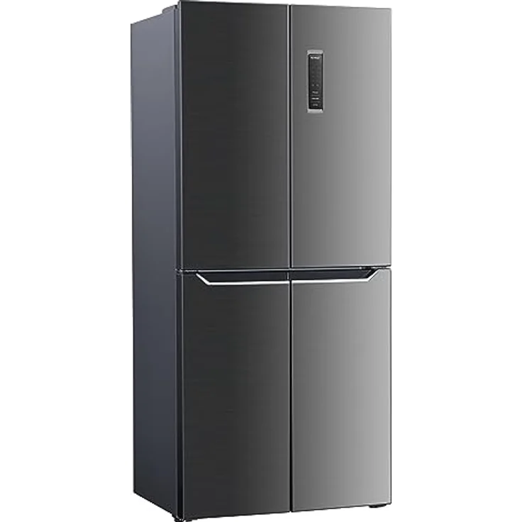 WOLKENSTEIN W-CD 362 NFD E IX, Cross Door Kühl-Gefrierkombination Inox 362 L/125 Liter 4 Sterne Gefrierfach/NoFrost Technologie/Display mit Touch Control/39 dB/Freistehend - Preisvergleich – Bild 1