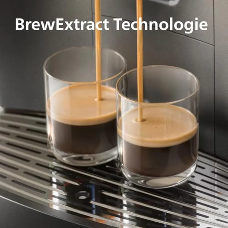 Philips Kaffeevollautomat EP8757/12 8000 Series Café Aromis, 50 Getränke, LatteGo Pro-Milchsystem, BrewExtract Technologie, appfähig, schwarzes Design – Bild 2
