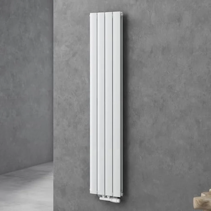 doporro Vertikal Badeizkörper 160x30cm Weiß, Doppellagig Flachheizkörper mit Mittelanschluss, 920 Watt, korrosionsbeständig – Bild 1
