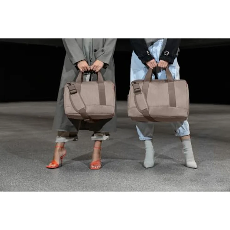 reisenthel allrounder L, Handtasche im Herringbone-Muster, 30 Liter, wasserabweisend, mokka Braun – Bild 7