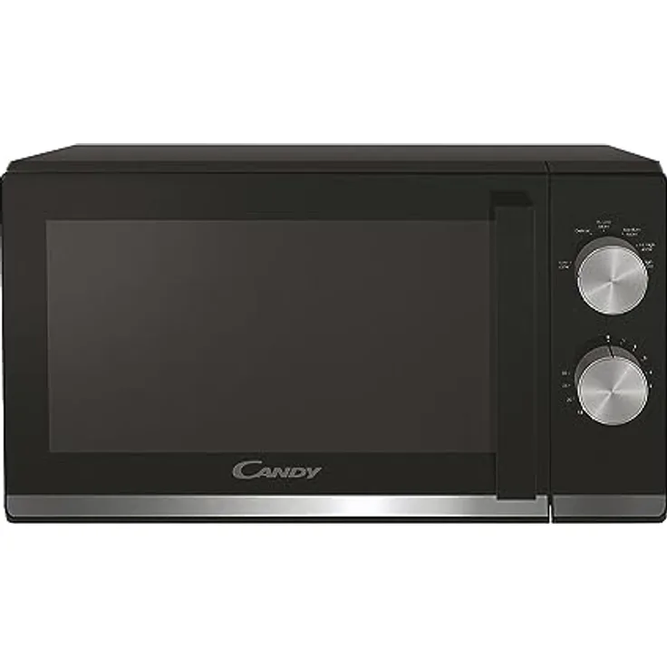 Candy Moderna CMW20TNMB Mikrowelle, 700W, 20 Liter, Auftau-Programm, Gar-Ende-Signal, Kindersicherung, 45,2x34,6x26,2 cm, Schwarz