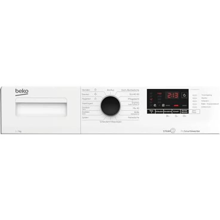 Beko WMC71464ST1 Waschvollautomat, Waschmaschine, 7kg, 1400 U/min, SteamCure Dampffunktion, allergikergeeignet, Express-Funktion, StainExpert, ProSmart Inverter Motor, nur 49 cm tief, Weiß – Bild 4