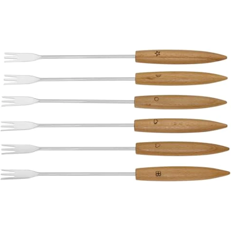 Silit Käsefondue-Set 9-teilig Fondue für 6 Personen, Silargan Funktionskeramik, induktionsgeeignet, spülmaschinengeeignet, Kasserolle Rechaud Brenner Fonduegabeln – Bild 5