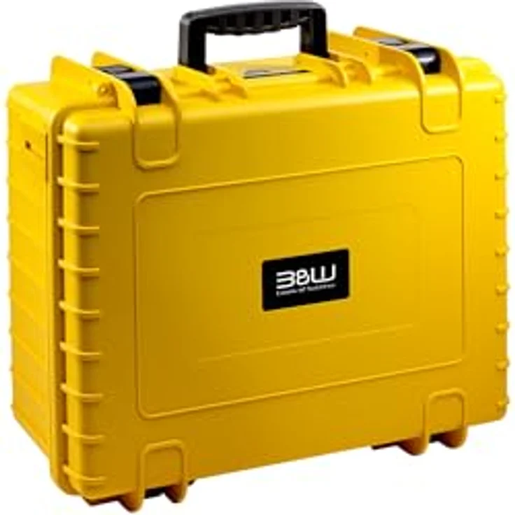 B&W International B&W Transportkoffer Outdoor Typ 6000 - Gelb - wasserdicht nach IP67 Zertifizierung, staubdicht, bruchsicher und unverwüstlich mit Fototasche – Bild 2