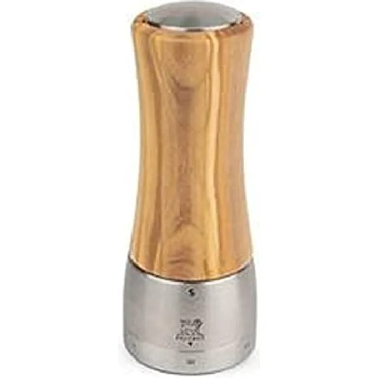 PEUGEOT Salzmühle DAMAN 16 cm, Olivenholz, uSelect Zirkonia-Mahlwerk, präzise Mahlgradeinstellung