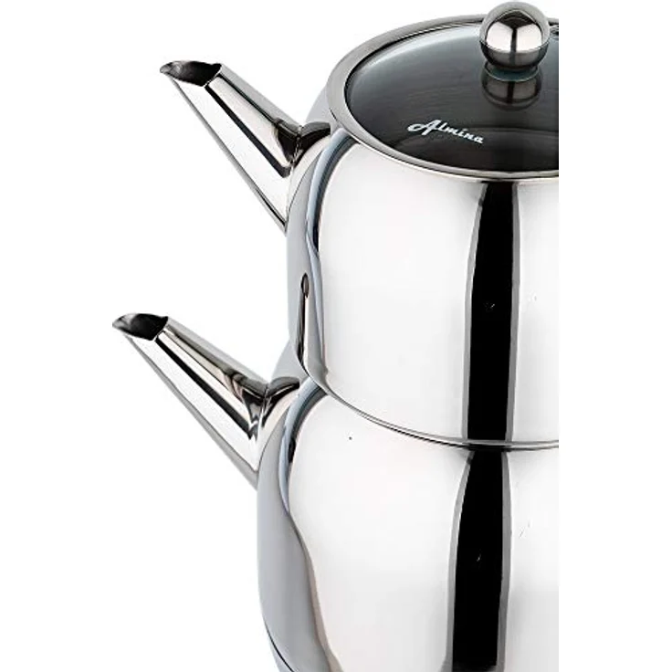 Almina Teekocher Silber 2,2 Liter A-205 18/10 Edelstahl Induktion - Almina Çaydanlık 2.2 Litre Gümüş – Bild 4