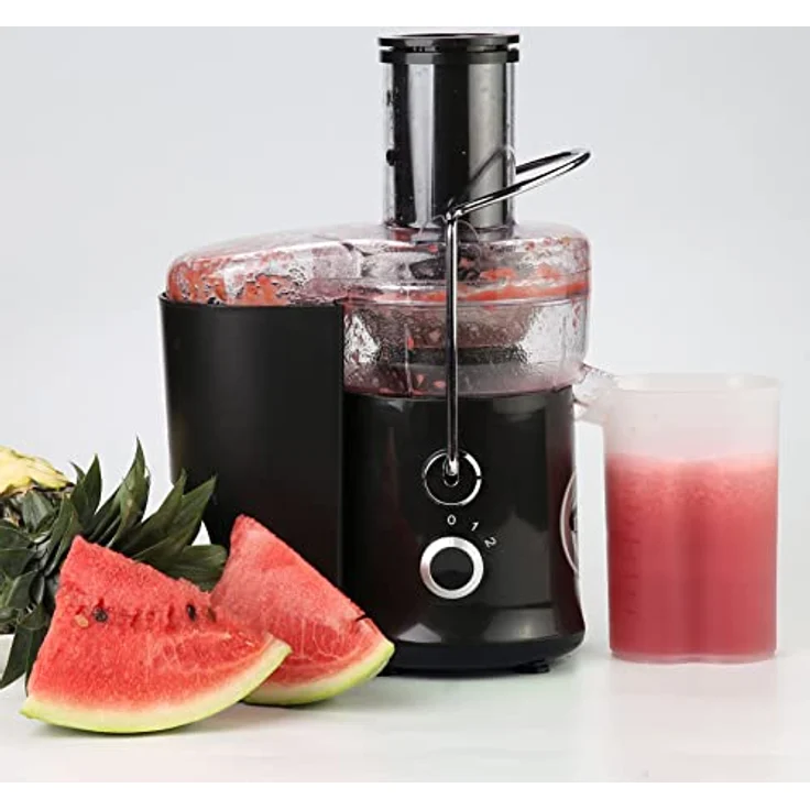 Starlyf XL Juicer Leistungsstarke Saftpresse 600 W, 2 Geschwindigkeiten, BPA-frei, für die Küche, Explulsa Fruchtfleisch, schneller Säfte, Obst und Gemüse, Cold Press Entsafter, leise – Bild 1