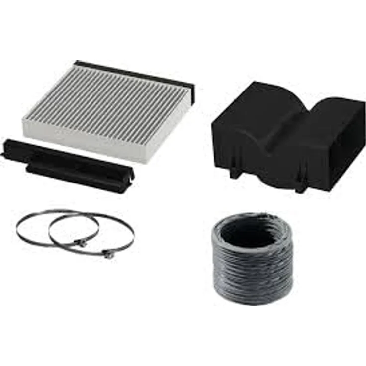 Bosch Hausgeräte Umluftset DWZ1KK1I6, Clean Air Plus Geruchsfilter, anti-Fisch und anti-Pollen Funktion, für Schrägessen, 2er Pack, weiß – Bild 2