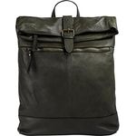 forty° Tagesrucksack aus echtem Leder, Made in Italy, Vintage Charme - braun