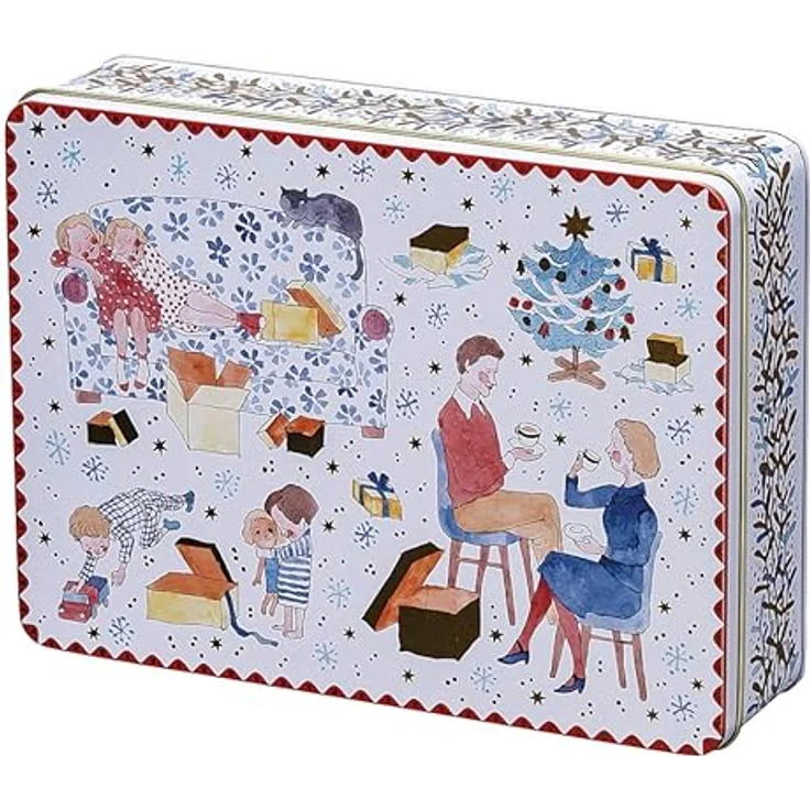 Hutschenreuther Sammelkollektion 22 Weihnachtsabend Set, 3 Plätzchendosen, Mehrfarbig aus hochwertigem Porzellan mit Illustrationen von Renáta Fuciková – Bild 4