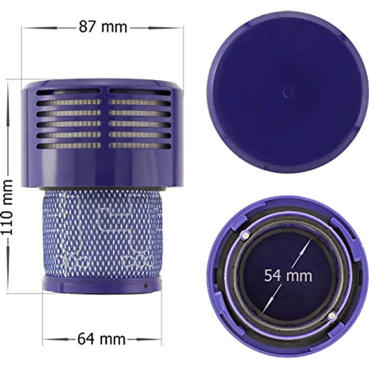 MidGard Ersatz-Filter für Staubsauger Dyson V10 Cyclone Animal Absolute Filter Ersatzfilter ersetzt Originalteil Nr. 969082-01 – Bild 4