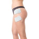 Axion Elektrodenpads, TENS EMS Elektroden 12x7cm mit 2mm Steckanschluss, selbstklebend, 2 Stück