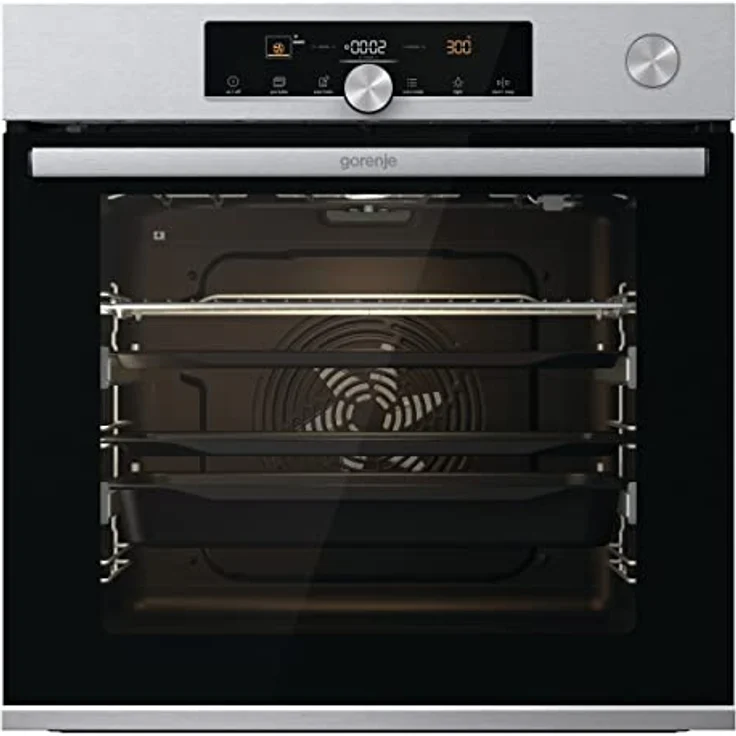Gorenje OptiBake Advanced BPSA 6747 A08XWI Einbau-Backofen, WiFi Connected, 77L, Heißluft/Pyrolyse/AutoBake/Touch Bedienung/Bratenthermometer/SteamAssist/PizzaMode 300°C, Inox Edelstahl – Bild 1