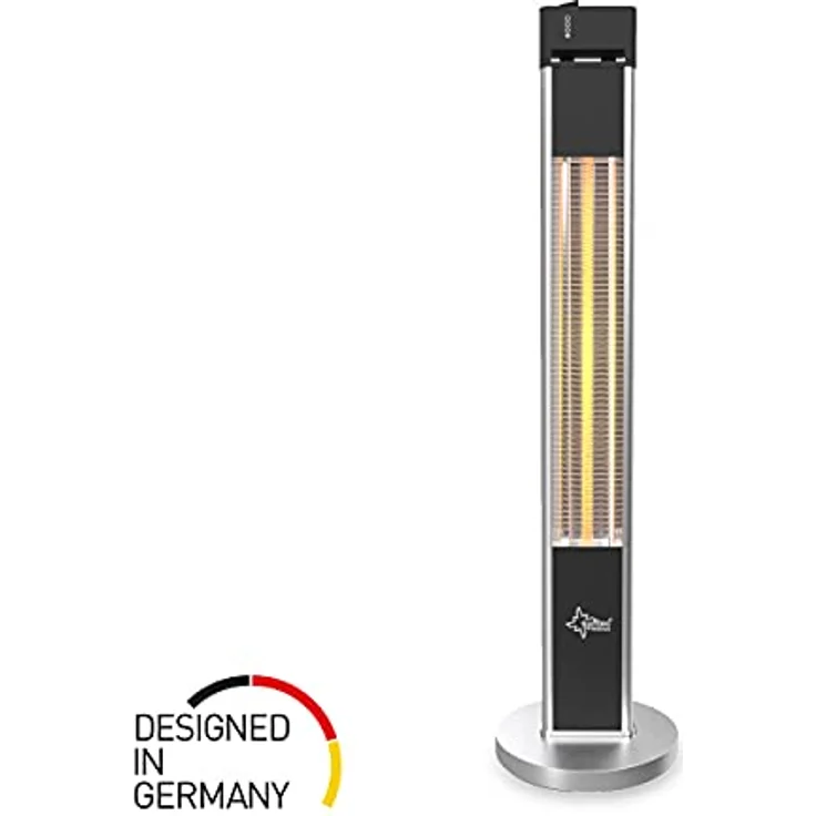 SUNTEC Infrarot-Heizstrahler mit Fernbedienung | Heat Patio 2000 Carbon Wärmestrahler für Terrasse | Outdoor Terrassenheizer für Balkon, Garten max. 2000 Watt Infrarotstrahler Strahlwasser-Schutz – Bild 2