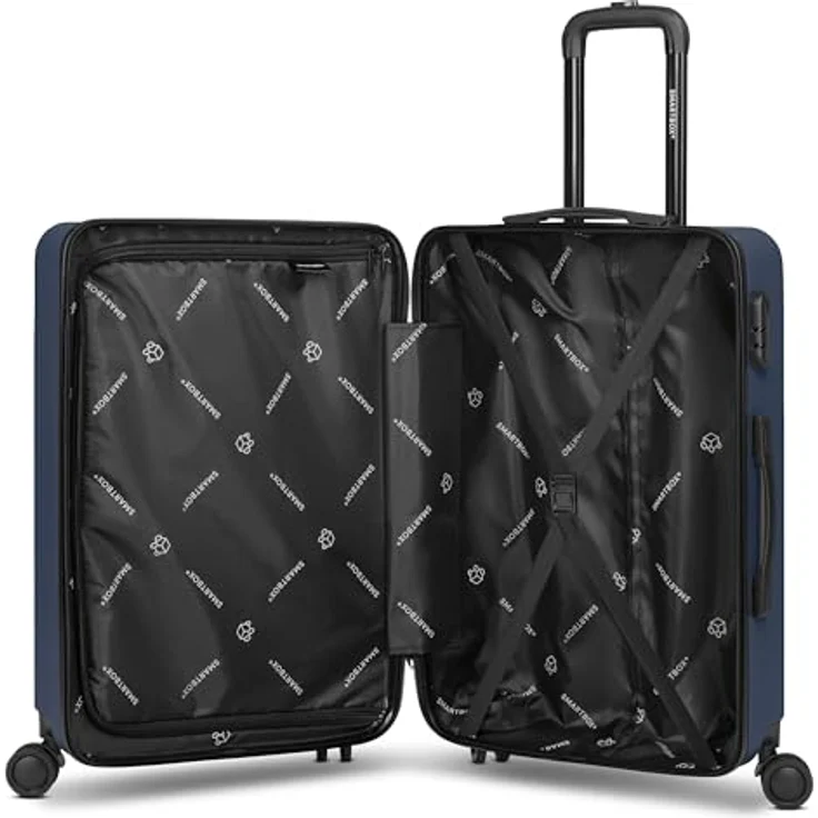SMARTBOX Hartschalen Koffer-Set 3-teilig, leicht & stabil, ABS-Material, 4-Doppelrollen, Zahlenschloss, für Damen & Herren – Bild 4