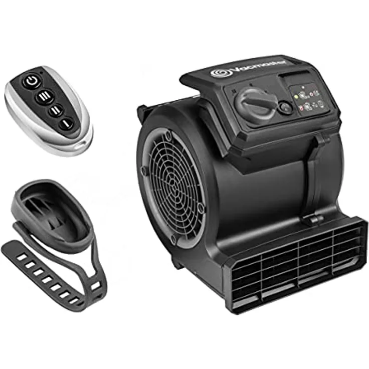 Vacmaster AM1202R Cardio54 Gym Bodenventilator mit Fernbedienung Fahrradlüfter Lautlos Lüfter