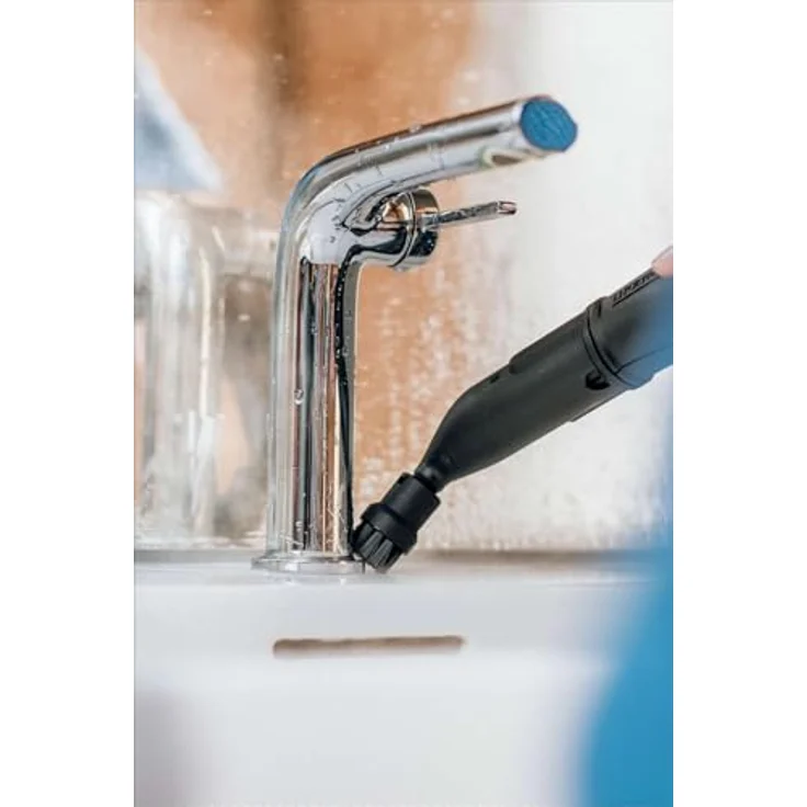 Kärcher Dampfreiniger SC 5 EasyFix Iron mit Heißwasser-Zuschaltung, Dampfdruck: 4,2 bar, Aufheizzeit: 3 min., Fläche: ca. 150 m², Tank: 0,5 l + 1,5 l, Bodenreinigungsset, Dampfdruck-Bügeleisen – Bild 3