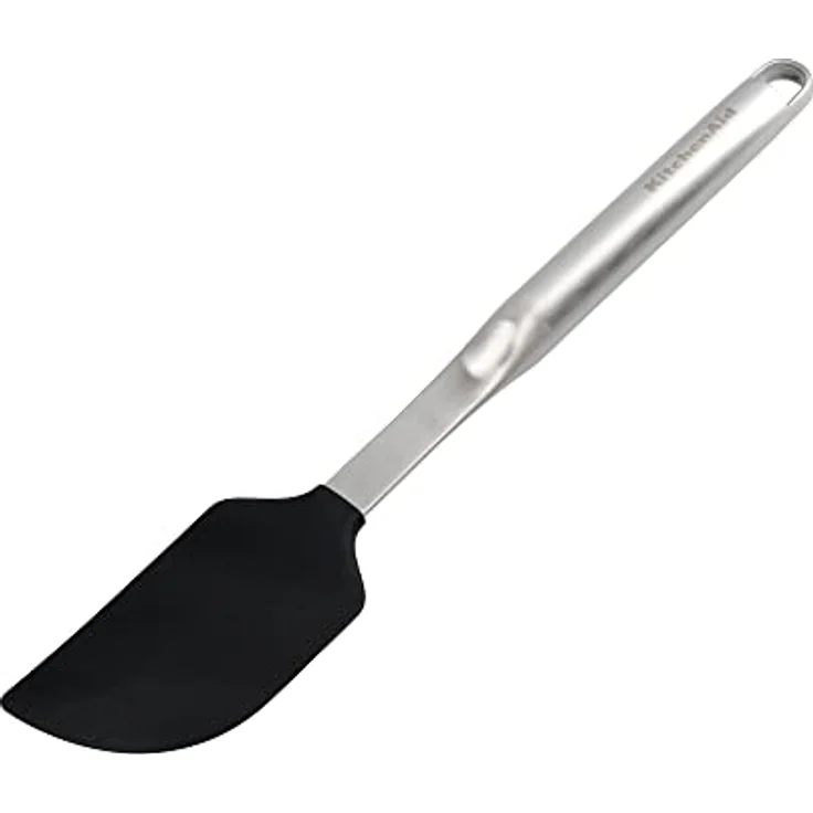 KitchenAid Premium Edelstahl Scraper Spatula mit Silikonkopf, rost- und hitzebeständig bis 260°C, ergonomischer Griff, spülmaschinenfest – Bild 2