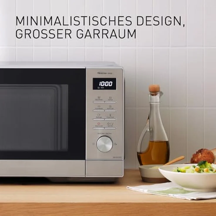 Panasonic NN-SD37QSEPG, Mikrowelle mit 29 l Garraum und Inverter Technologie, 10 Automatikprogramme – Bild 6